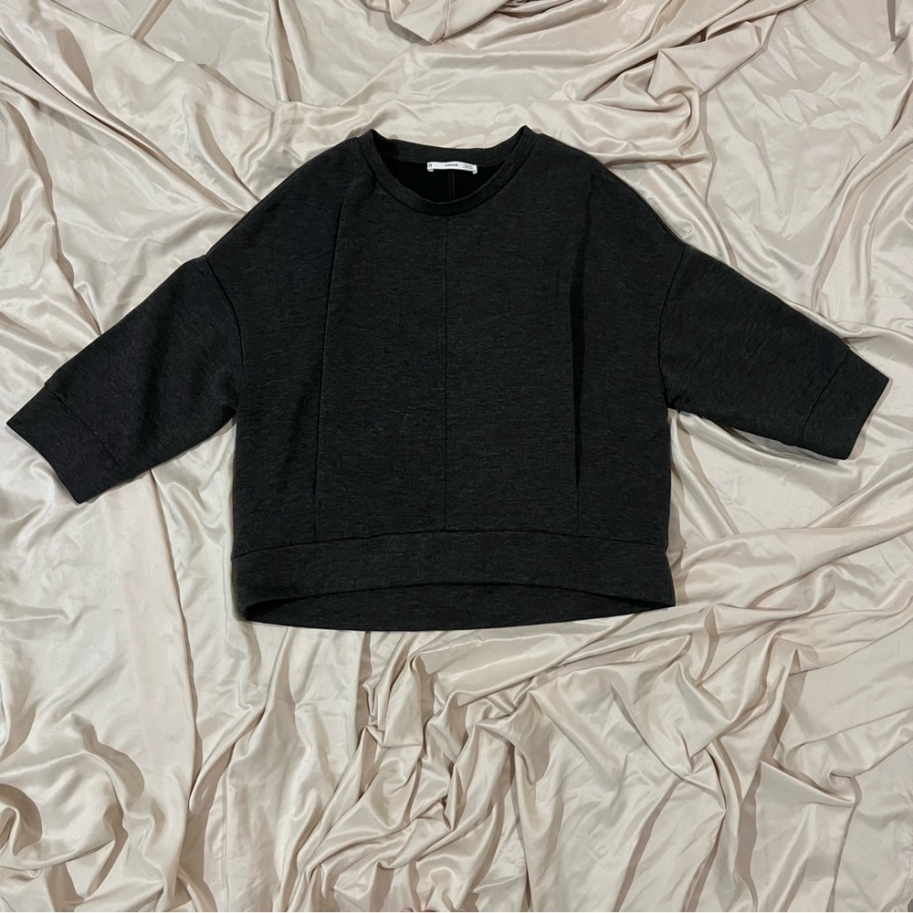 Mango Katoenen Oversized Dames Sweatshirt
